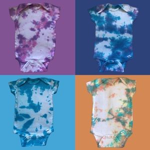 Baby Onesies Tie Dyed